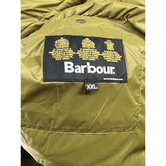 Barbour Bretby Gilet 2XL Quilted Zippered Mens Green Vest New - Picture 6 of 7